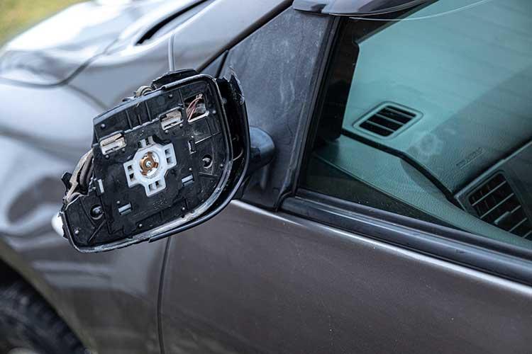 Damaged Side Mirror