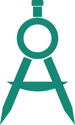 Vector graphic of a spring caliper representing Engineers and Architects.