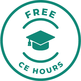 Free CE Hours circle medallion