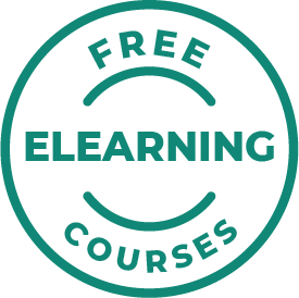 Free E-learning courses circle medallion