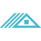 Light blue geometric shape representing a roof. Icon representing direct insurance for roofing contractors.
