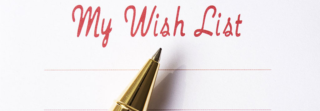 A Wish List For Restaurant Delivery: Image of a pen with the headline of "My Wish List"